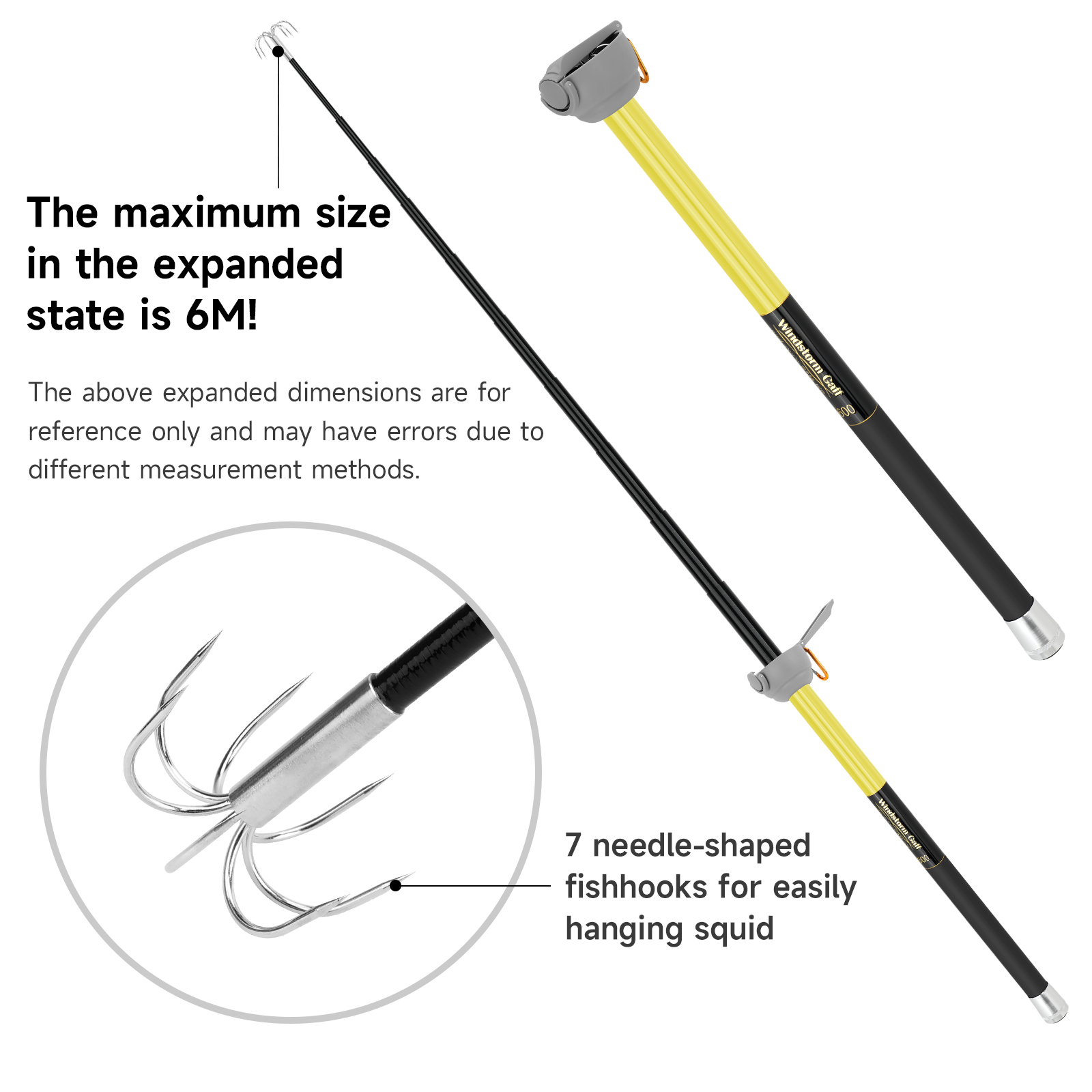 سنلايك 6M صنارة صيد الحبار الت - مراجعة Fishing Rod Carbon Fiber وسعره