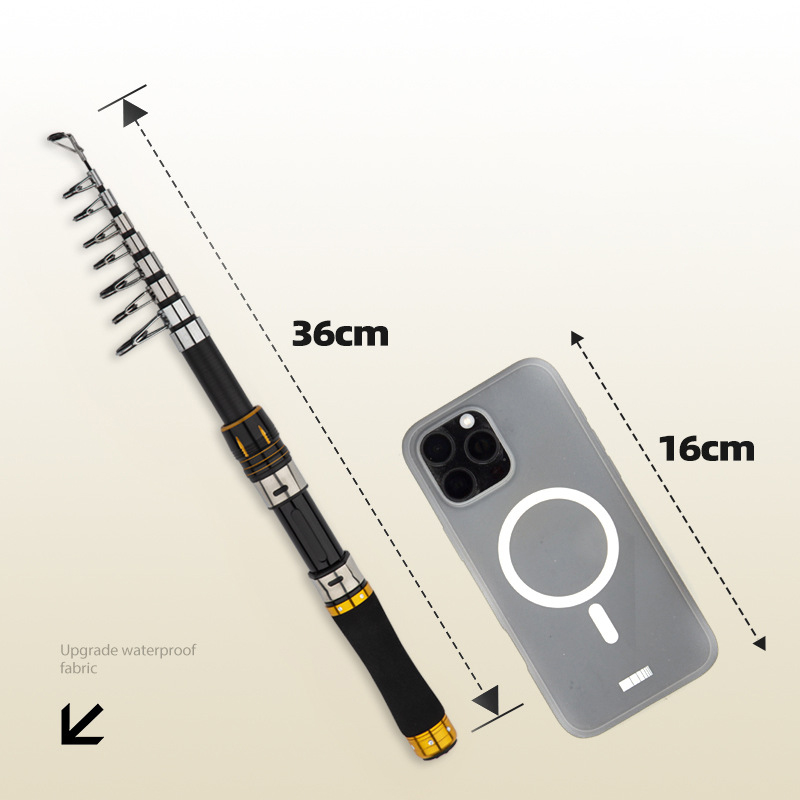 طقم صنارة صيد من ألياف الكربون - مراجعة Fishing Rod Carbon Fiber وسعره